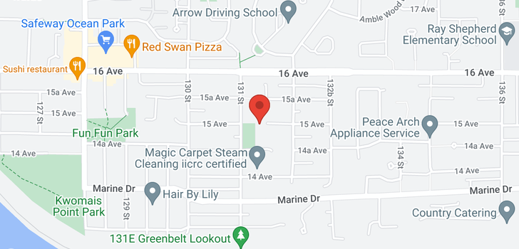 map of 13131 15 AVENUE